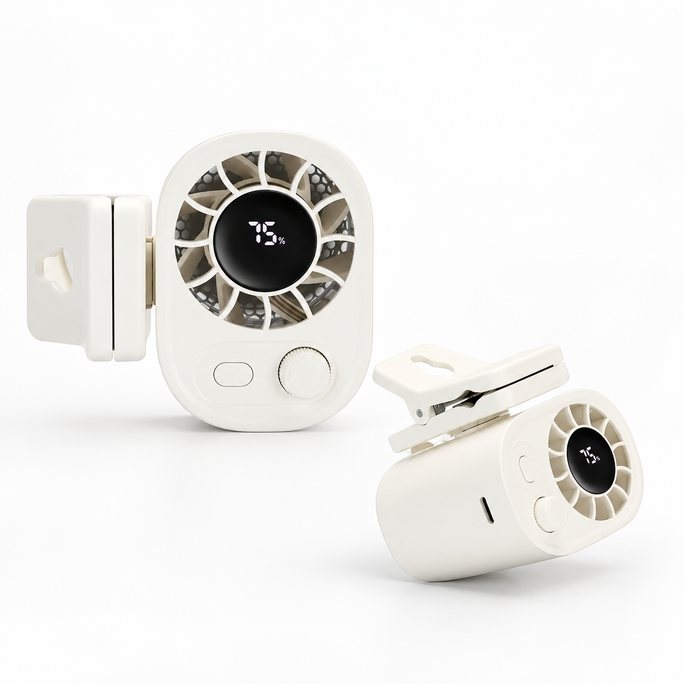 GaleClip — High-Speed Clip & Desk Fan — studio product view 2