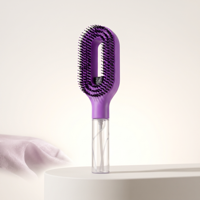 SilkMist — Conditioning Spray Hair Brush clean studio hero