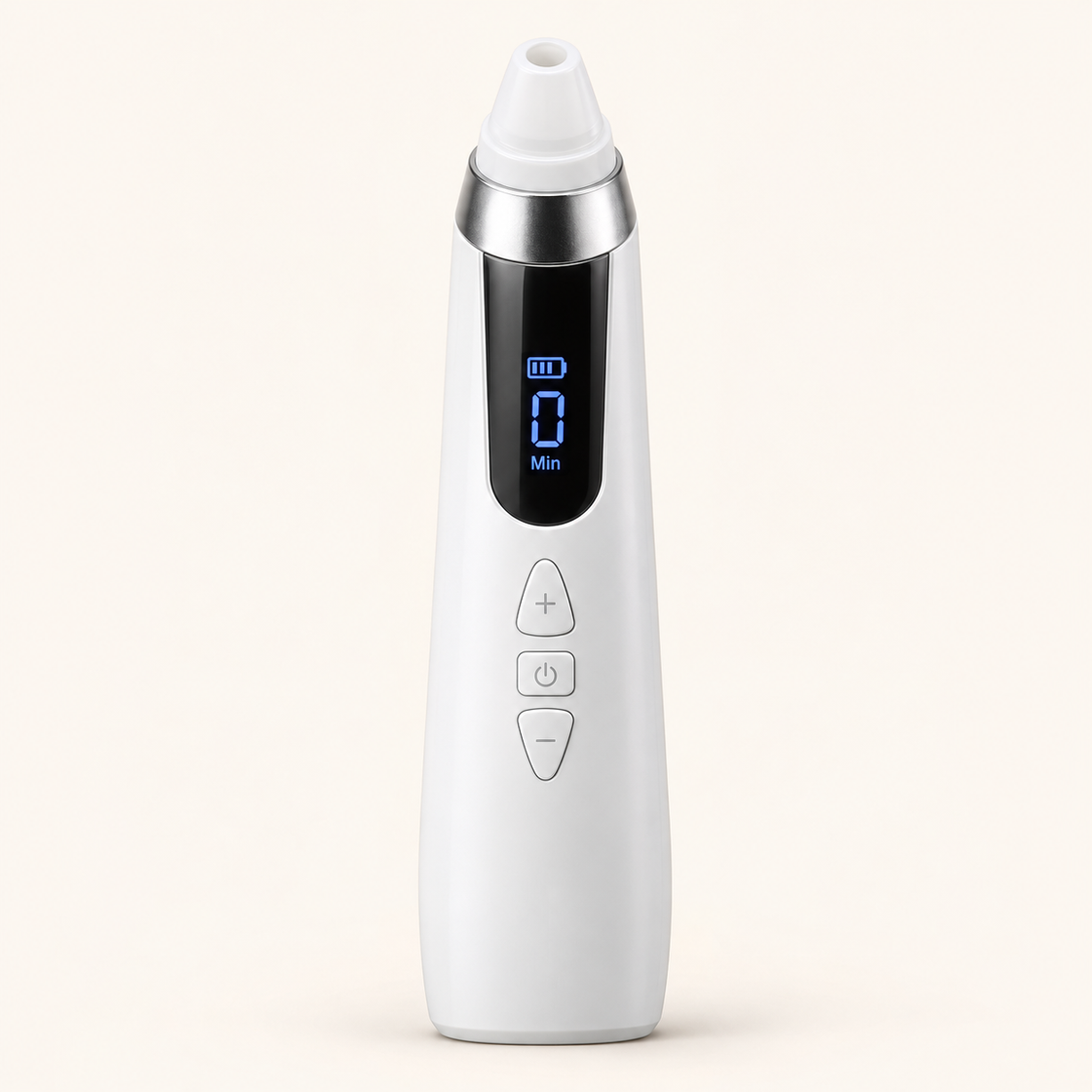 Visual Blackhead Suction Pore Cleaner white device front studio view