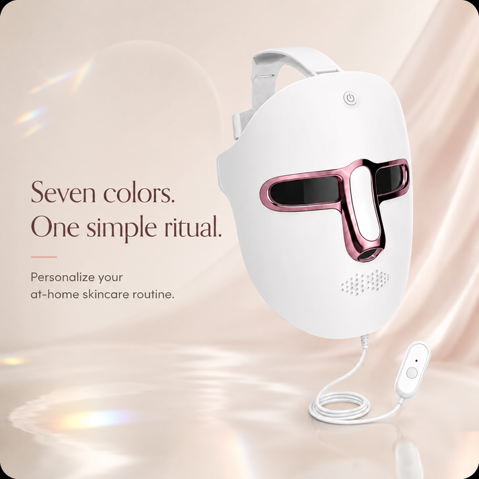 AuraSpectrum seven-color LED face mask hero