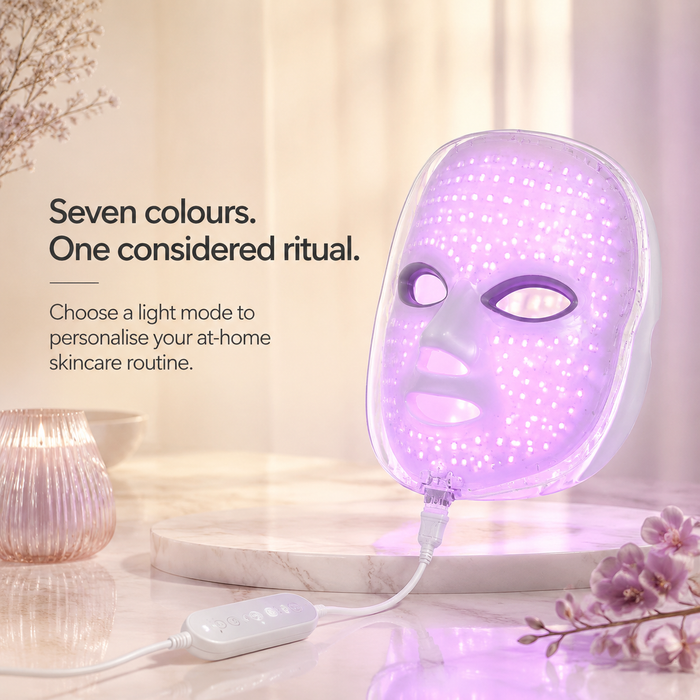 7-colour LED facial mask premium square product hero