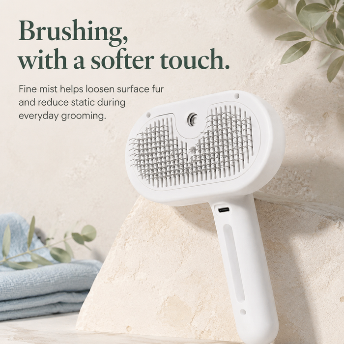 PetMist fine mist grooming brush premium product overview