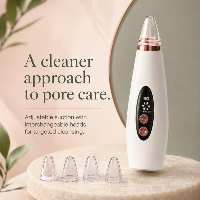 PoreLift rechargeable pore vacuum with four interchangeable probe heads